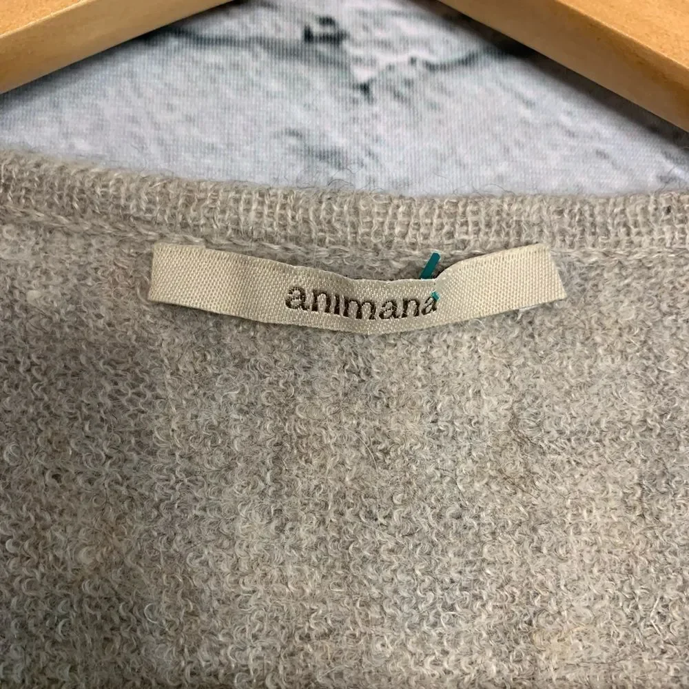 Animana alpaca linen layering sweater. Small